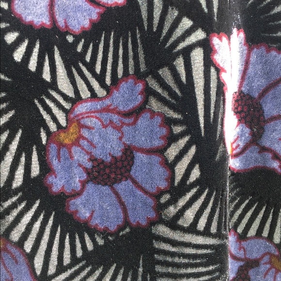 Loft burnt velvet black floral tunic vintage lavender floral shift dressHP 25 - Picture 7 of 16